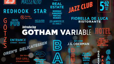 Gotham Variable Font Poster 1